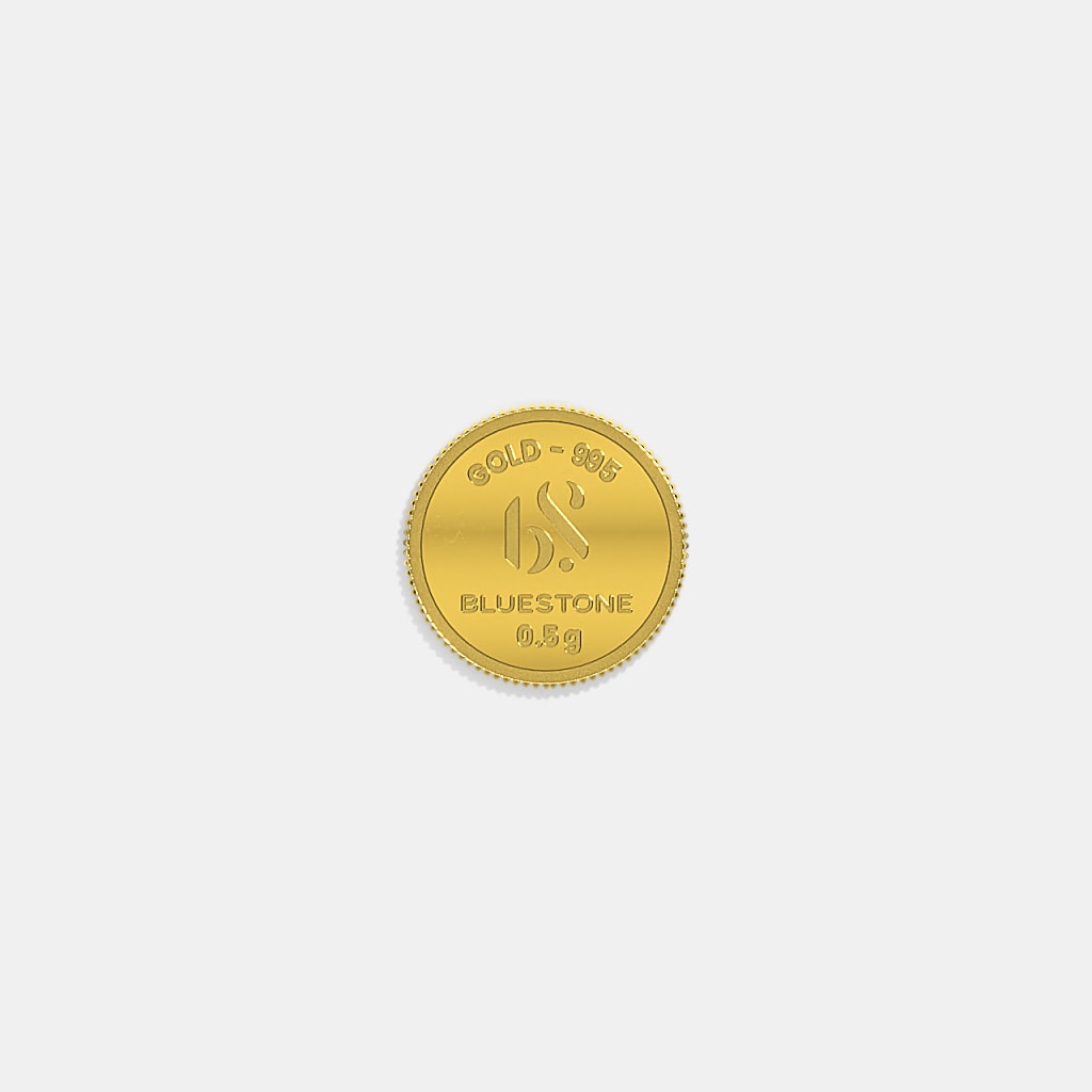 500 milligram 24 KT Gold Coin