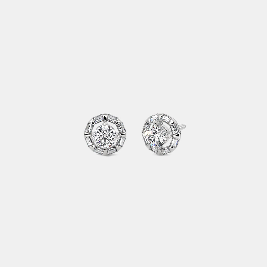 The Elevated Solitaire Stud Earrings