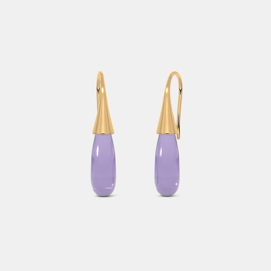 The Zafielle Amethyst Hook Earrings