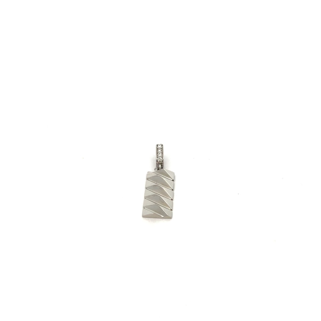 The Strake Facet Platinum Pendant