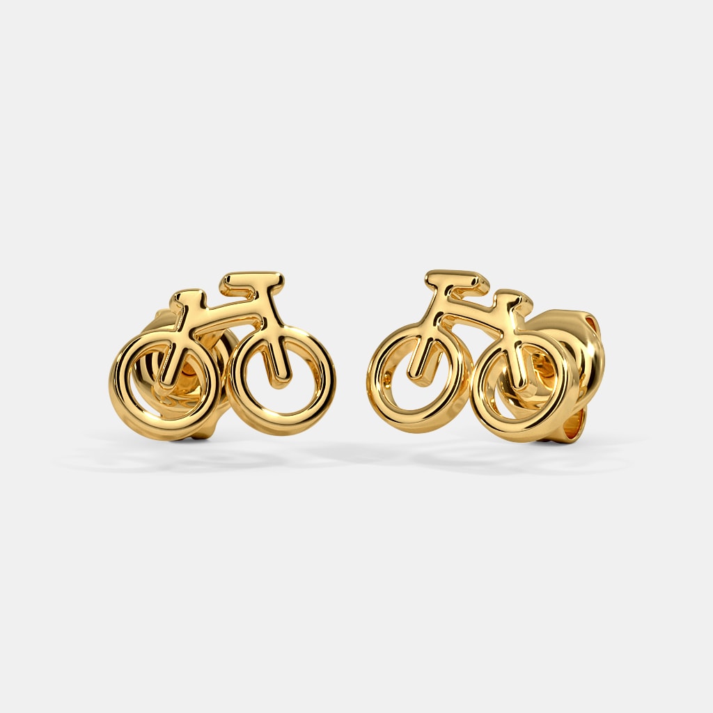 The Sporty Bicycle Kids Stud Earrings