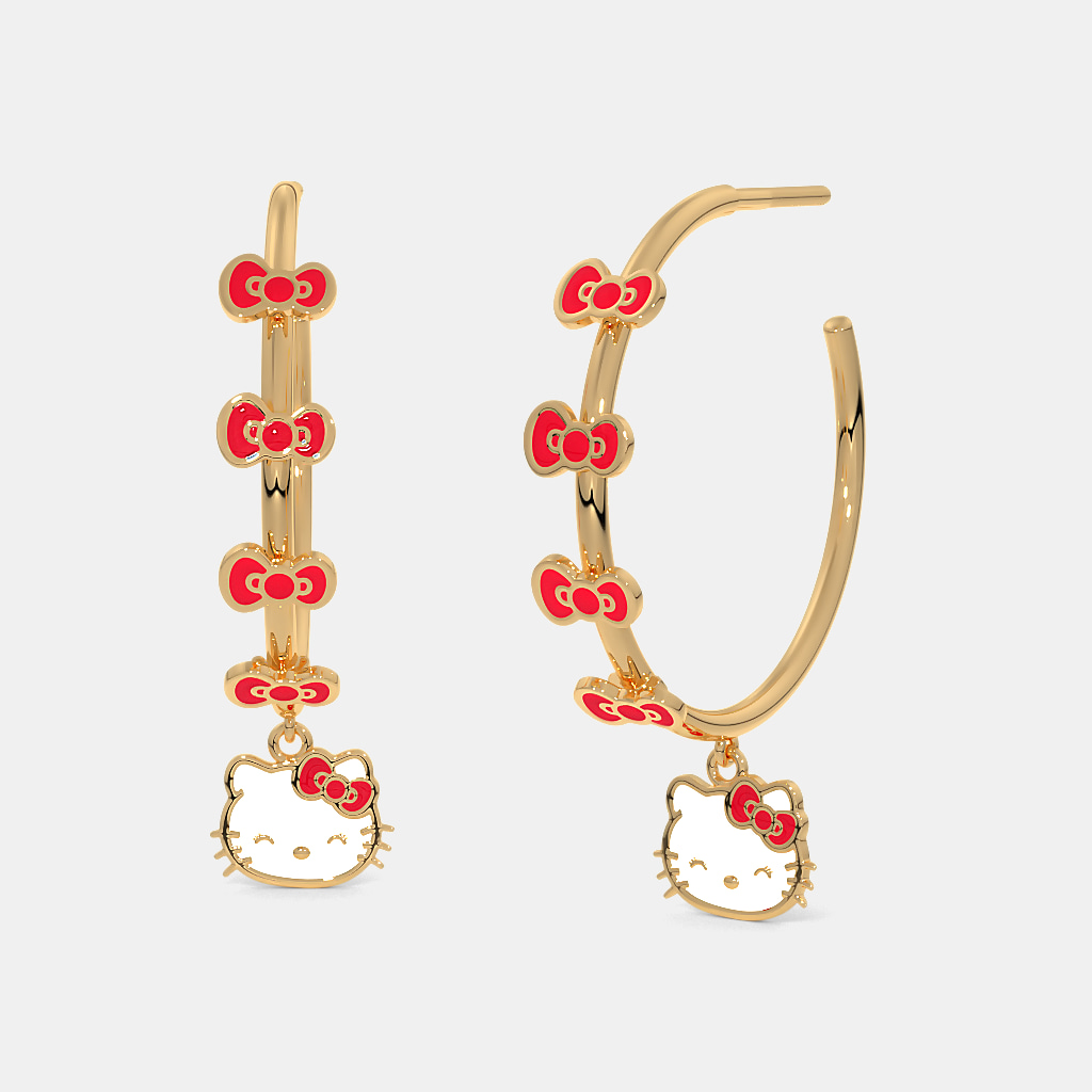 The Kitty Blossom Hoop Earrings