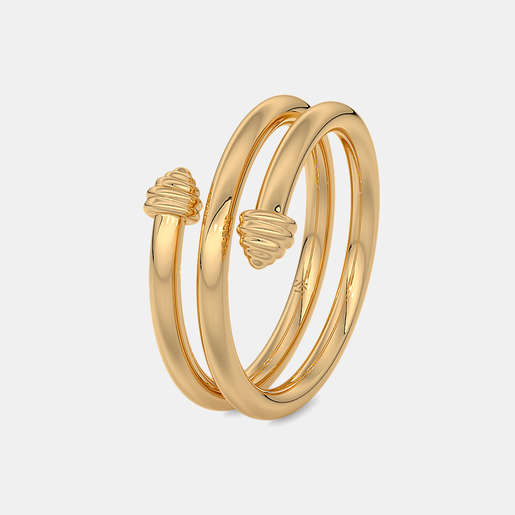 The Azure Gyre Spiral Ring