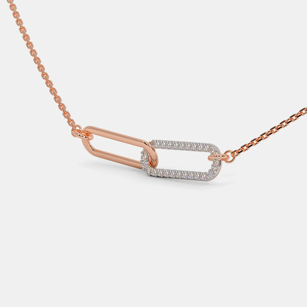 The Duo Link Pendant Necklace