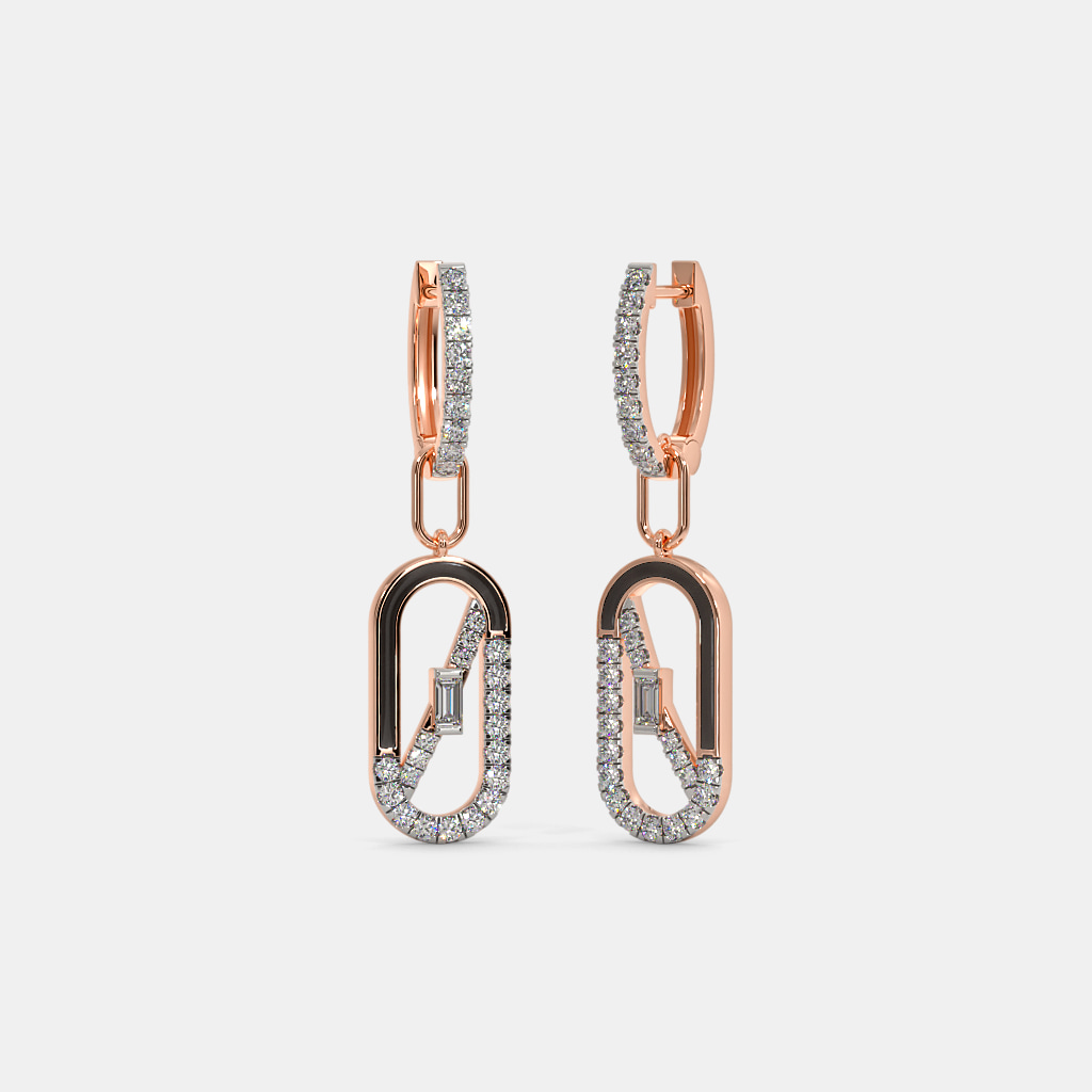 The Ineza Dangle Hoop Earrings