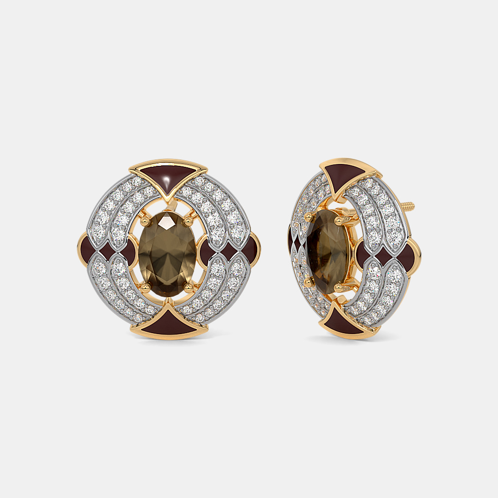 The Velvet Mosaic Stud Earrings