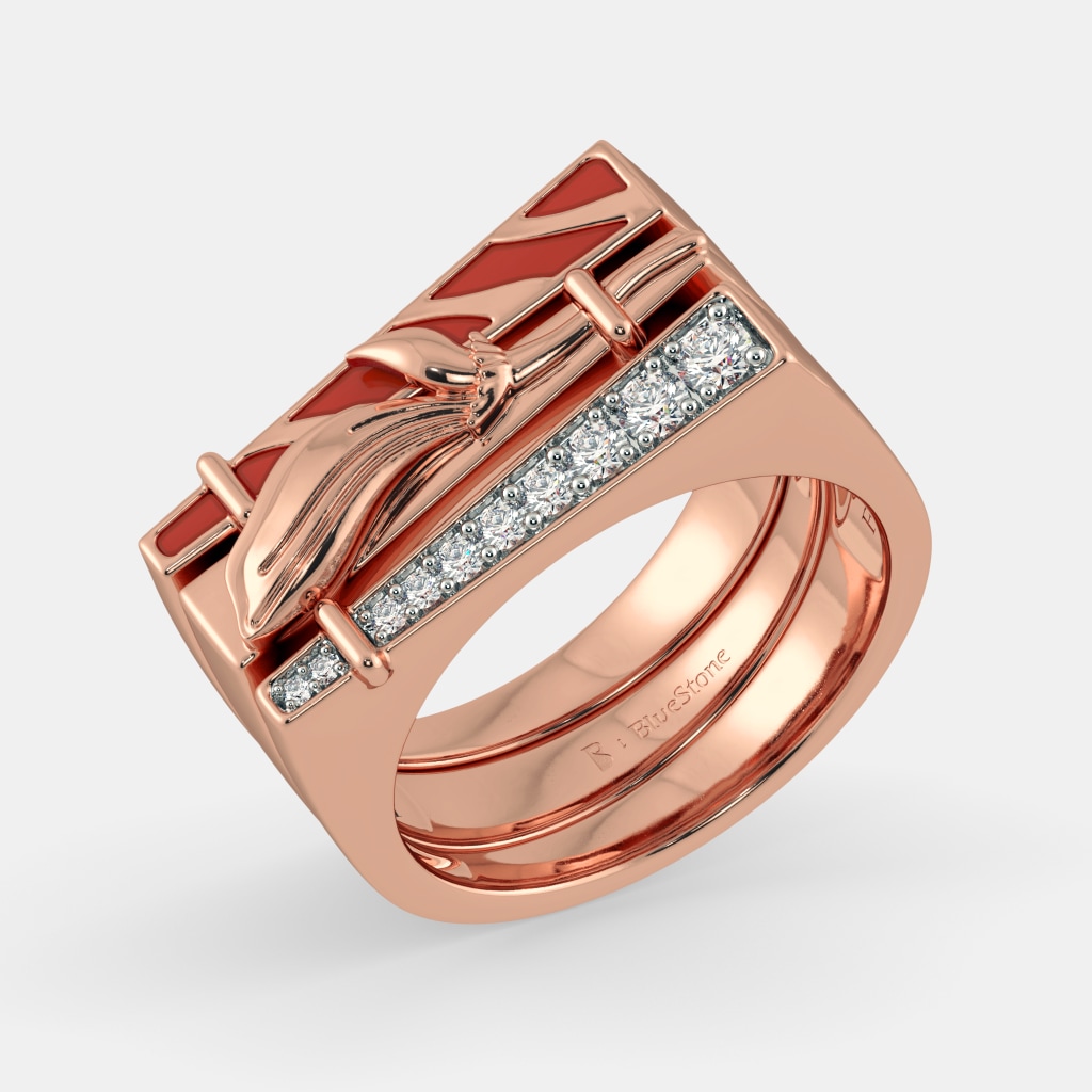 The Blume Roseate Stackable Ring