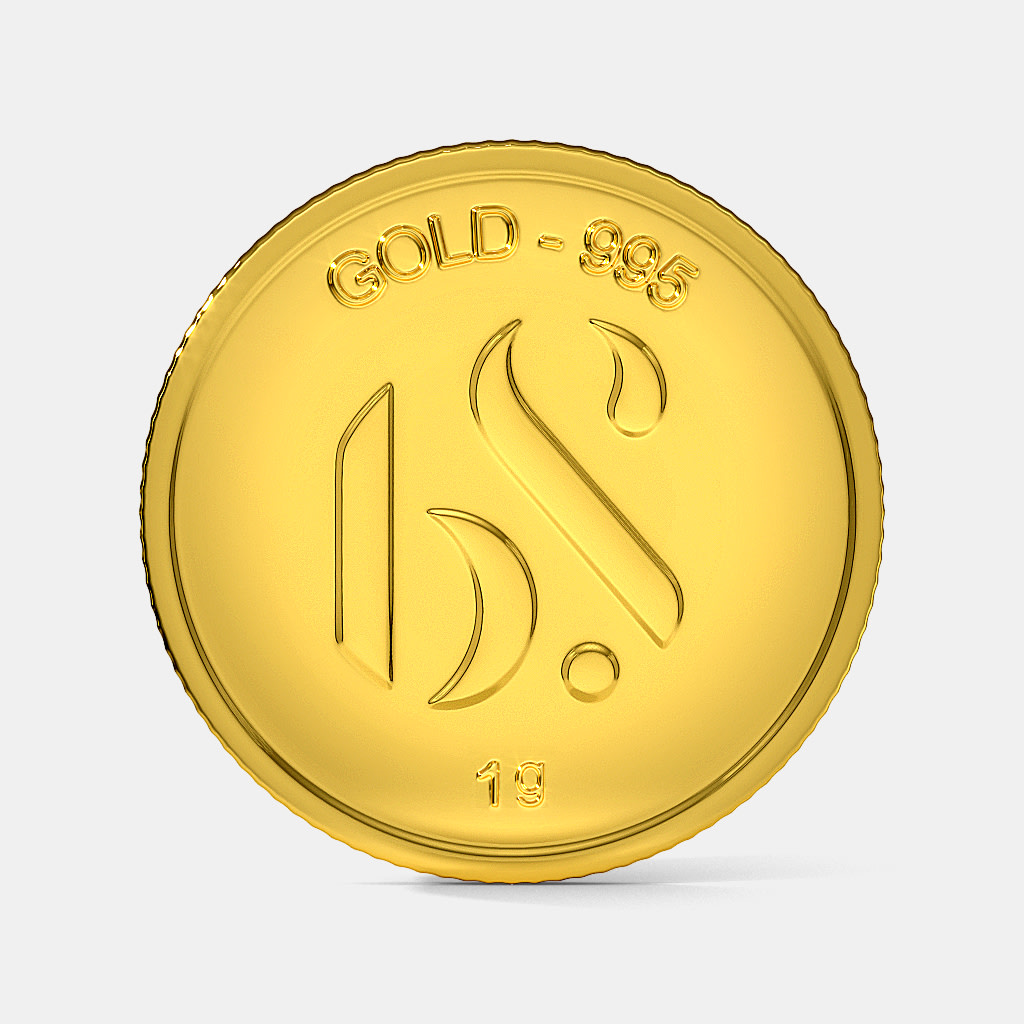 1 gram 24 KT Gold Coin