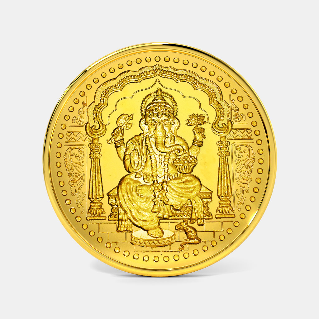 20 gram 24 KT Ganesh Gold Coin