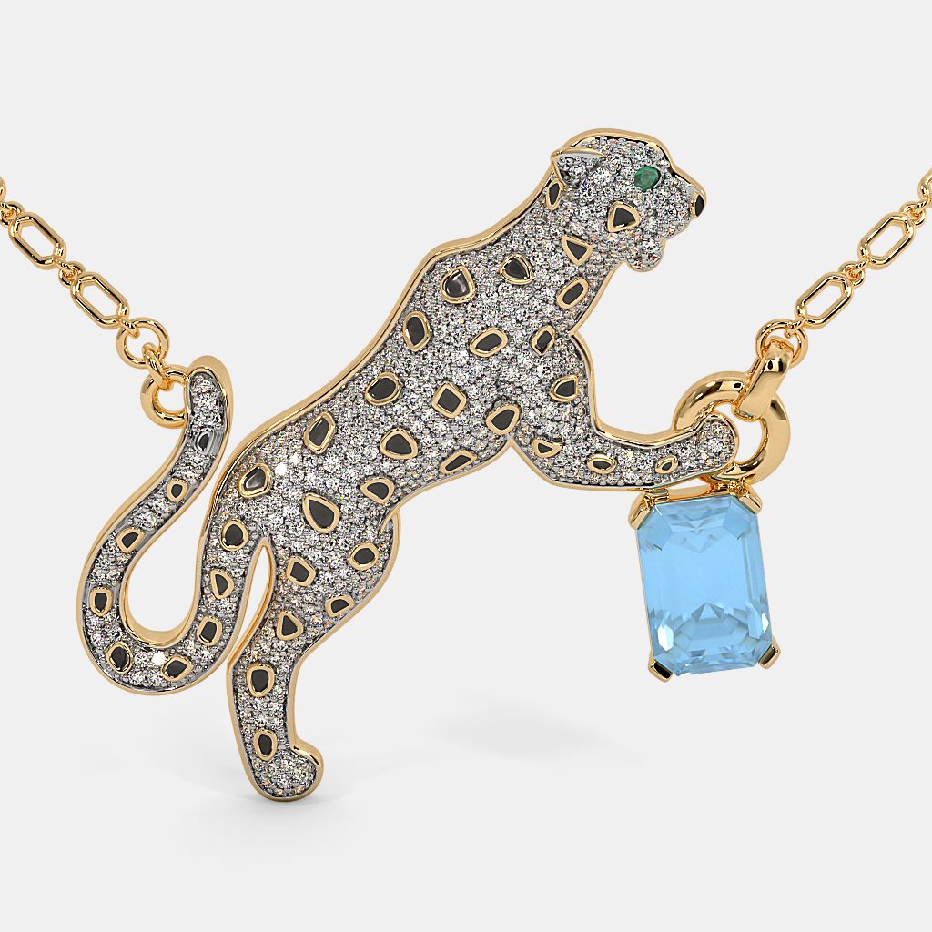 Leopard necklace gold hot sale