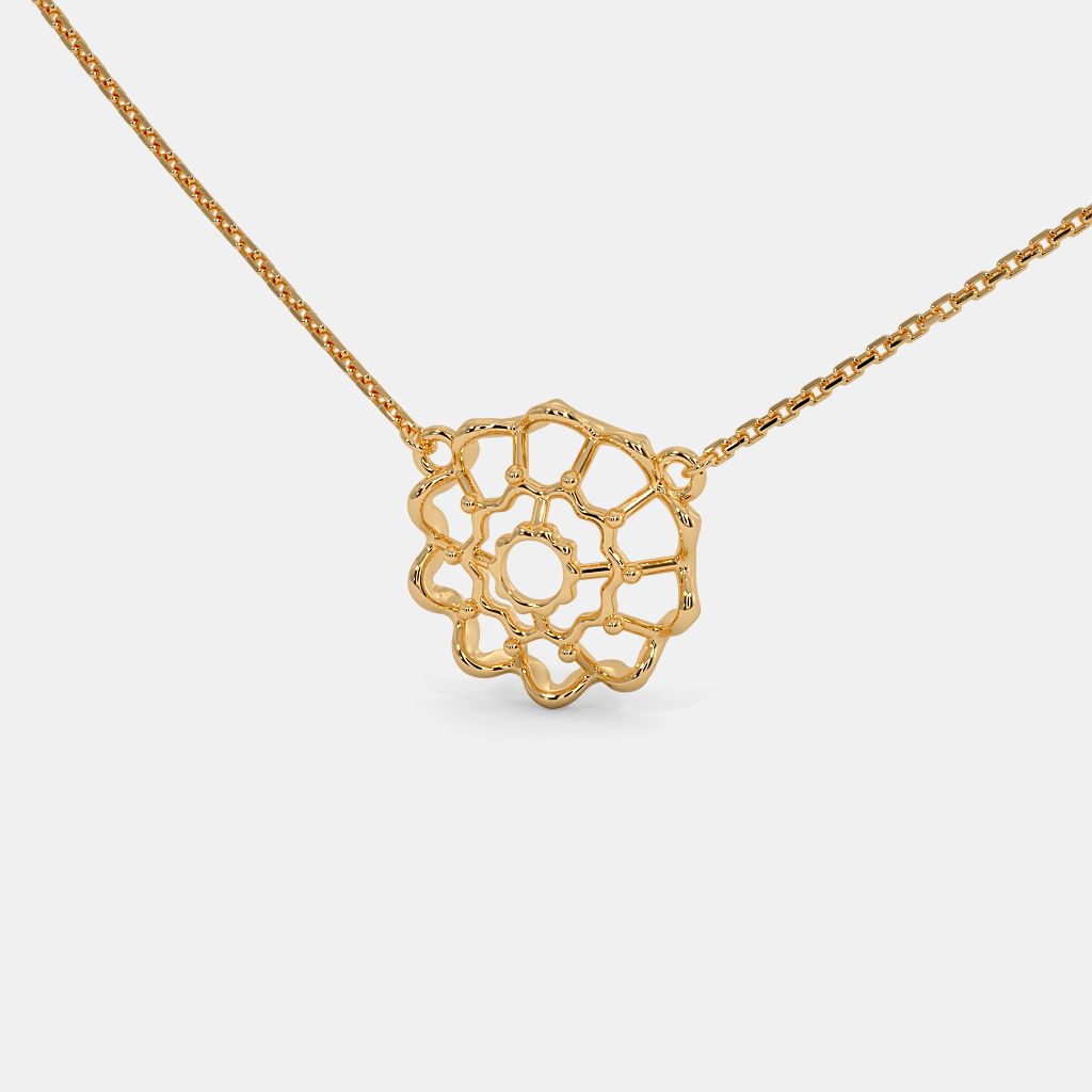 The Smoth Ripple Pendant Necklace | BlueStone.com