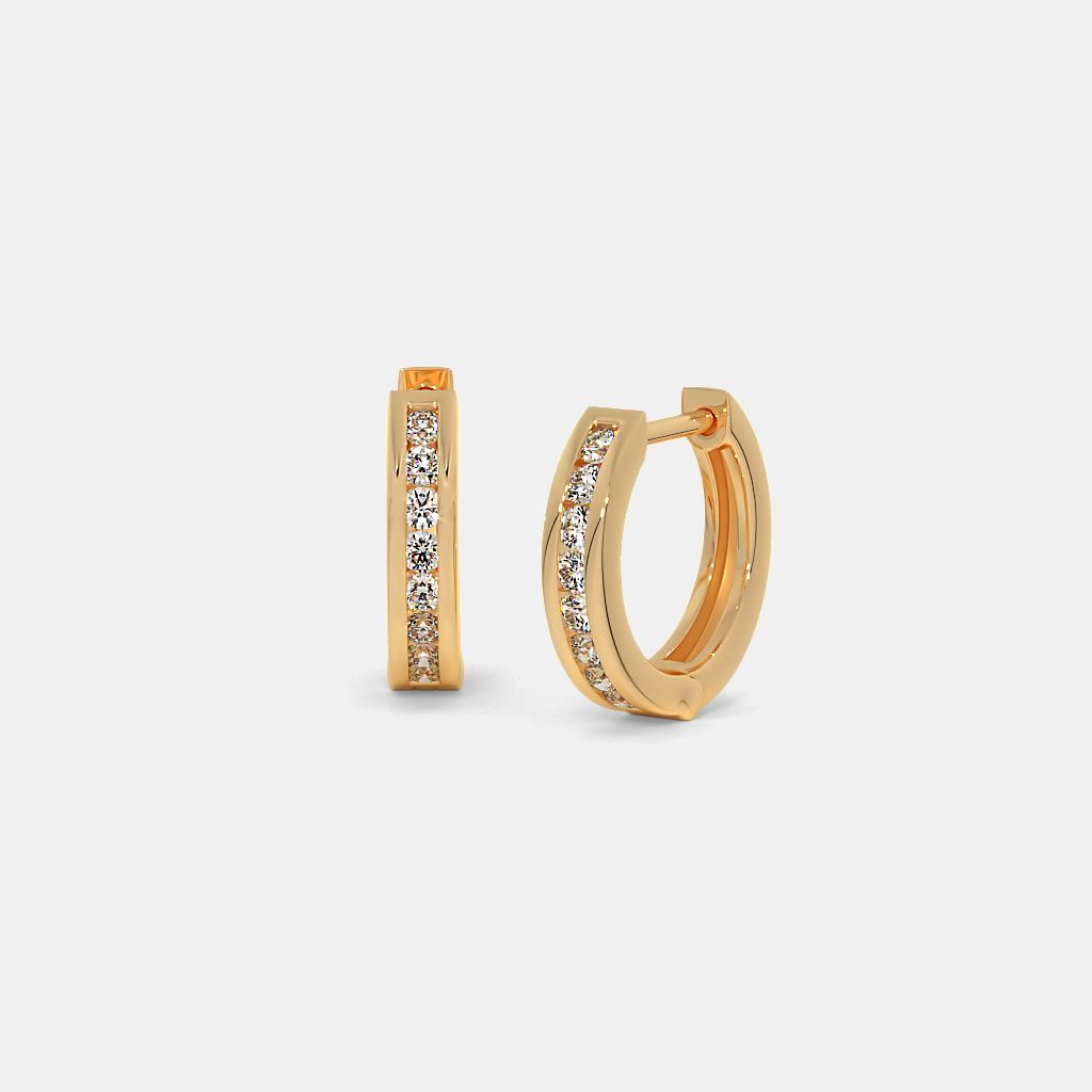Blue stone hoop earrings shop