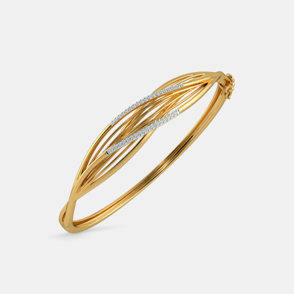 Gold 2025 bangles bluestone