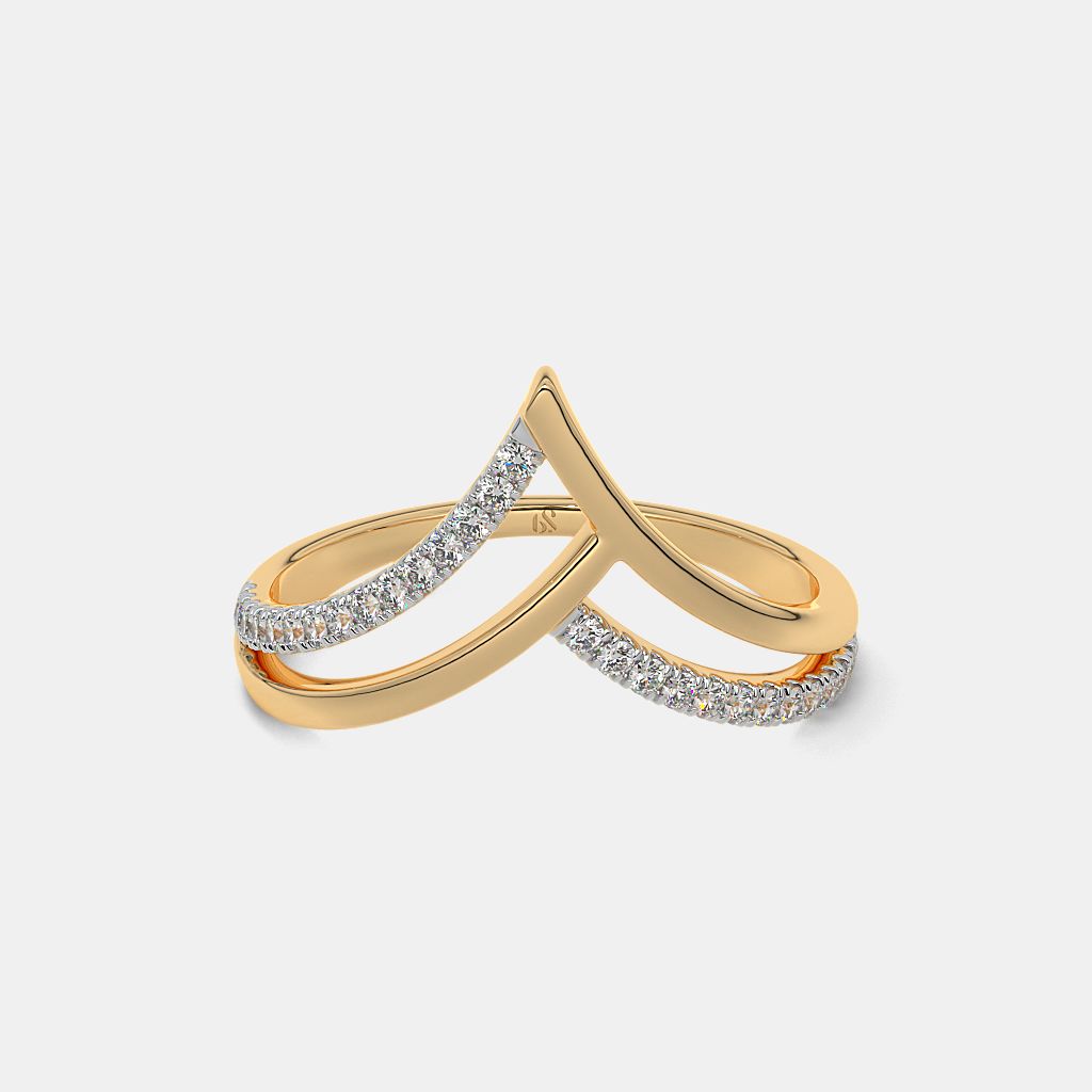 The Chiara Chevron Ring