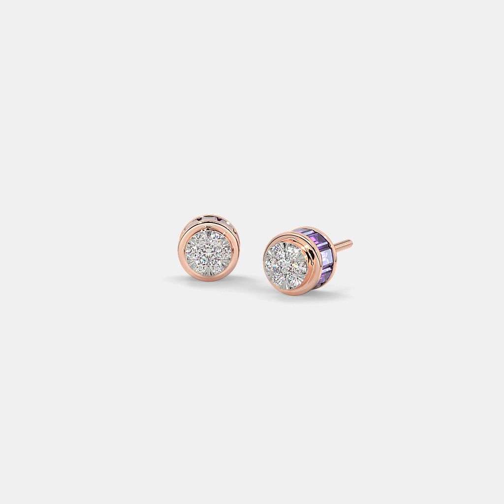 The Baguette Blossom Stud Earrings