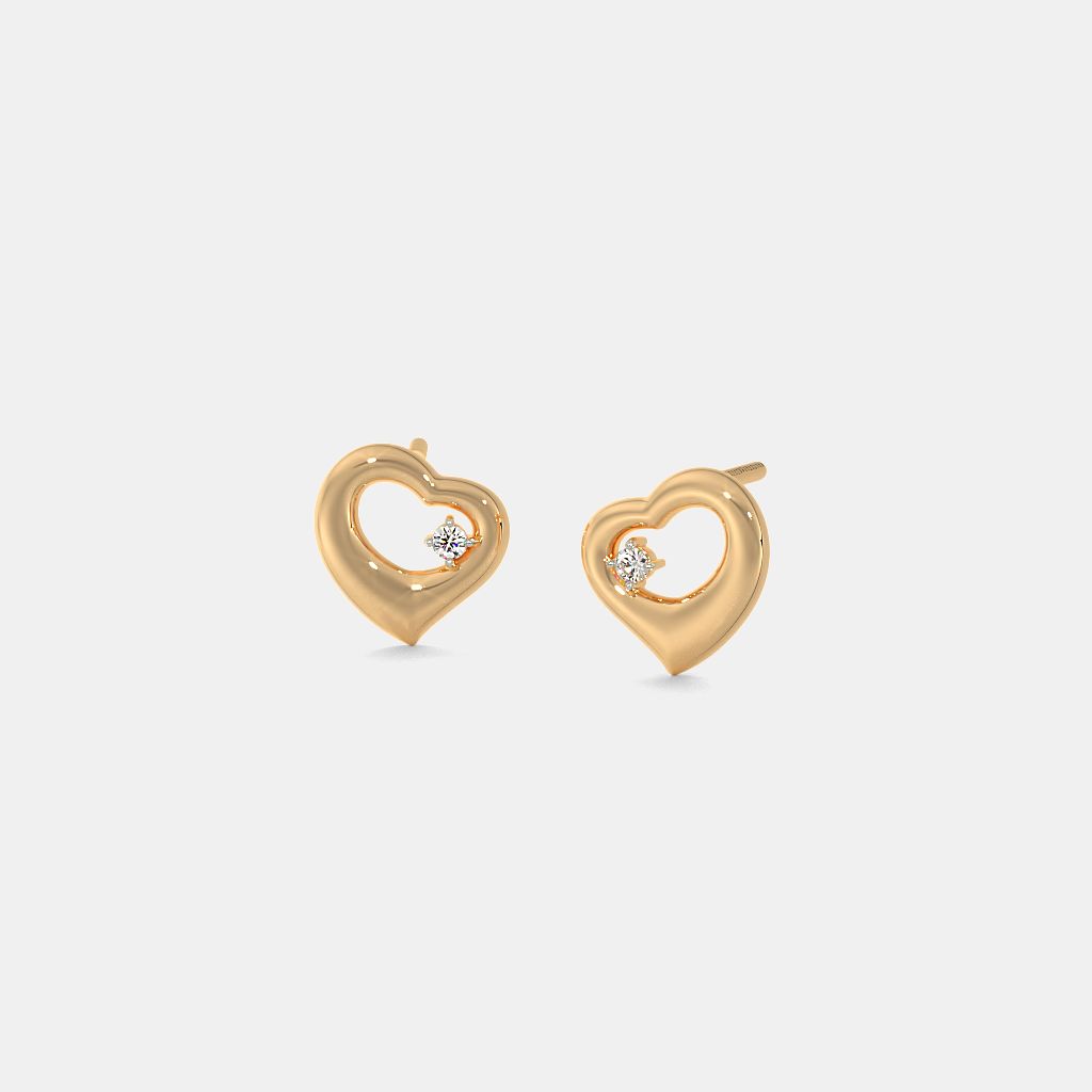 Love gold earrings shop