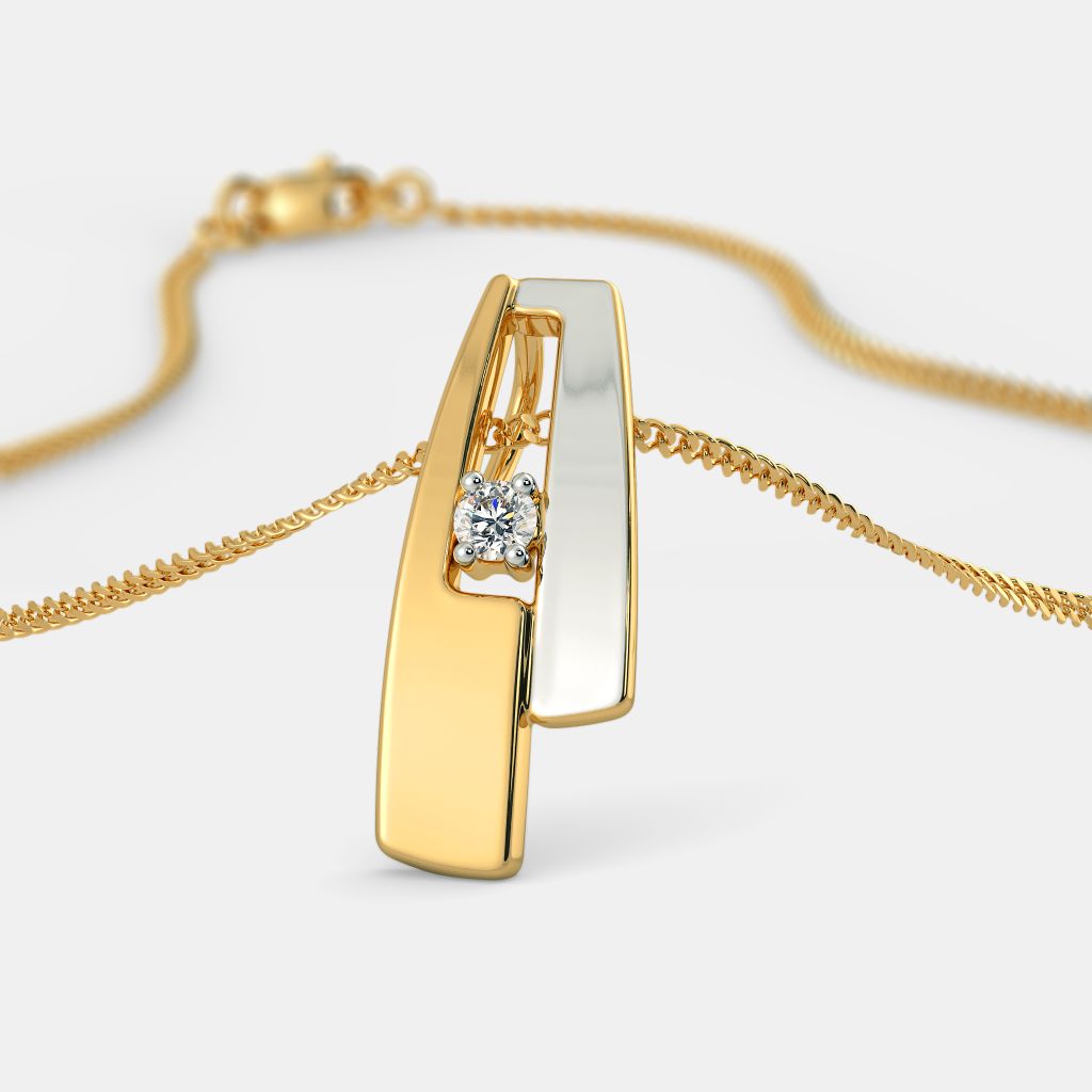 Gold pendant bluestone on sale