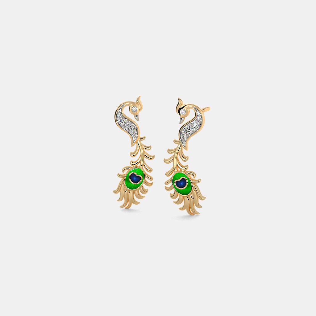 The Majestic Feather Earrings BlueStone