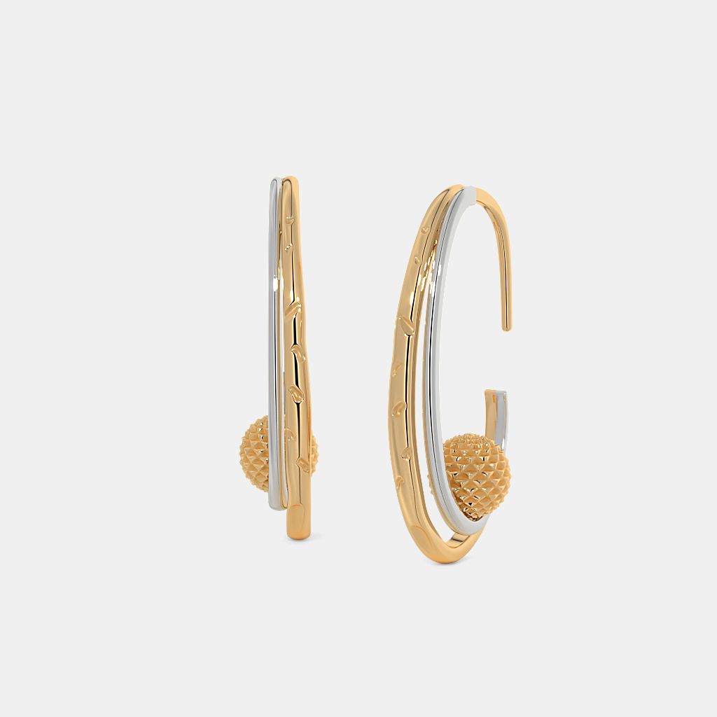 The luzelka J Hoop Earrings | BlueStone.com