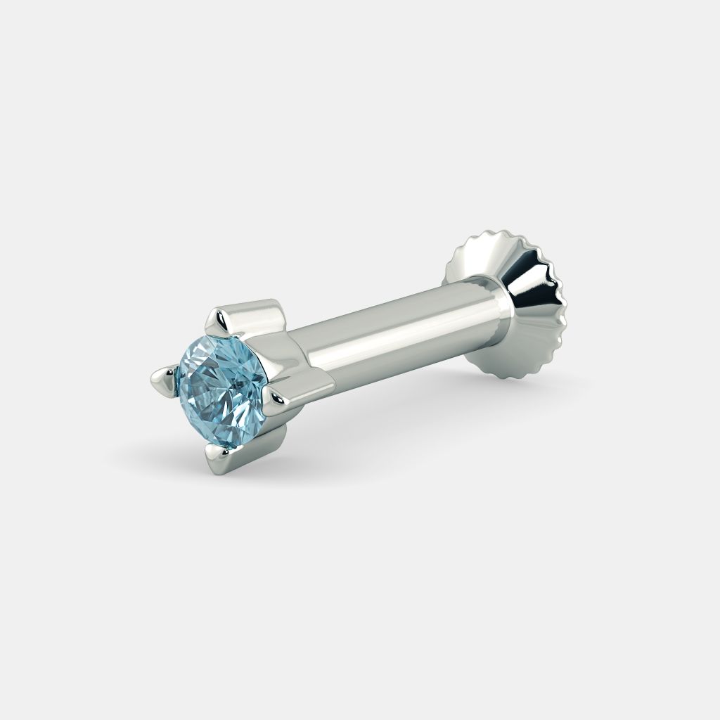 Blue stone nose stud deals