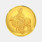 10 gram 24 KT Krishna Ji Gold Coin - thumb 1