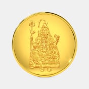 10 gram 24 KT Lord Shiva Gold Coin - thumb 1