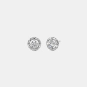 The Elevated Solitaire Stud Earrings - thumb 1