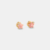 The Sparkle Heart Stud Earrings - thumb 3