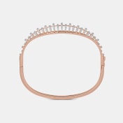 The Encrusted Diamond Oval Bangle - thumb 5