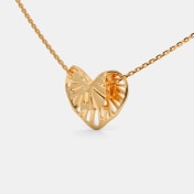 The Inverted Leafy Pendant Necklace - thumb 1
