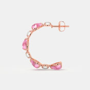 The Mireia J Hoop Earrings - thumb 9