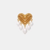 The Aeila Heart Drop Earrings - thumb 5