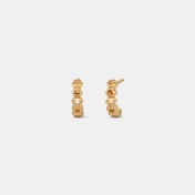 The Peppy Petal Kids J Hoop Earrings - thumb 1