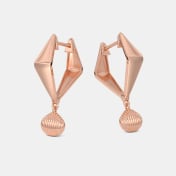 The Stamp Drop Huggie Earrings - thumb 5