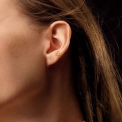 The Petalune Multi Pierced Stud Earrings - thumb 3
