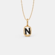 The Glyph N Initial Pendant - thumb 3