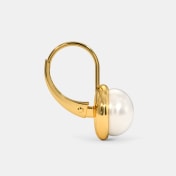 The Baggy Pearl Hoop Earrings - thumb 7