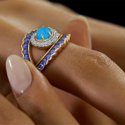 The Mikaela Evil Eye Ring - thumb 4