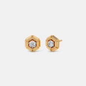 The Leemo Solitaire Stud Earrings - thumb 1