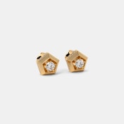 The Chubina Solitaire Stud Earrings - thumb 6