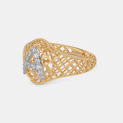 The Plump A Initial Ring - thumb 4