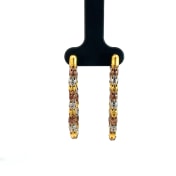 The Tromino Dangle Hoop Earrings - thumb 1