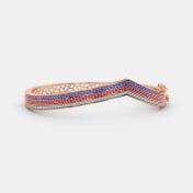 The Chevv Chevron Oval Bangle - thumb 4