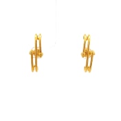 The Azure Gyre Hoop Earrings - thumb 3