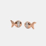 The Suzy Multi Pierced Stud Earrings - thumb 1