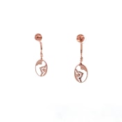 The Rosalinda Dangle Hoop Earrings - thumb 5