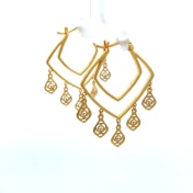 The Thomas Dangle Hoop Earrings - thumb 4