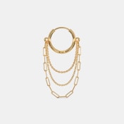 The Gulden Layer Dangle Hoop Earrings - thumb 6