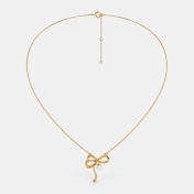 The Tiana Bow Pendant Necklace - thumb 6