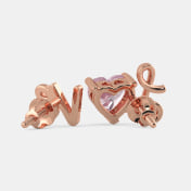 The Amor Rose Quartz Mismatch Earrings - thumb 9